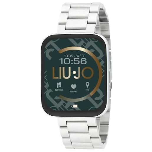Liu Jo orologio unisex smartwatch voice slim solid silver