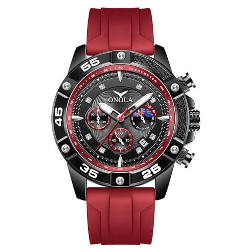 RORIOS Orologio da Polso Minimalista da Uomo Orologio Quarzo 50m
