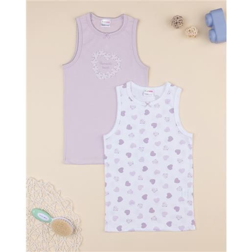 Prénatal pack 2 canotte lilla bimba