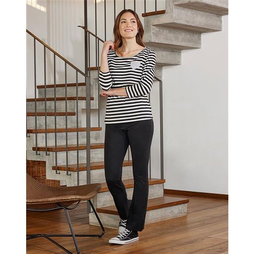 Prénatal leggings flare premaman in jersey di cotone nero