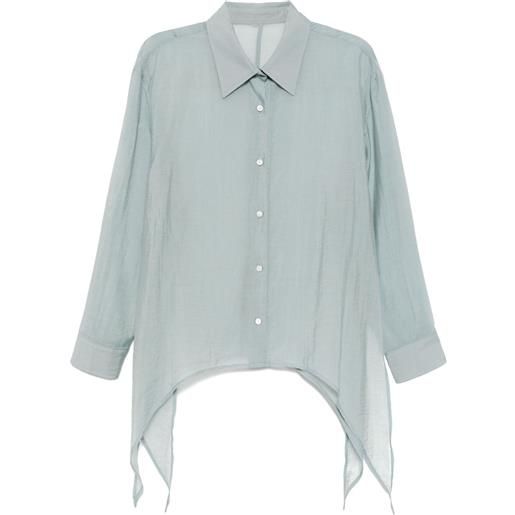 System camicia con spacco laterale - blu