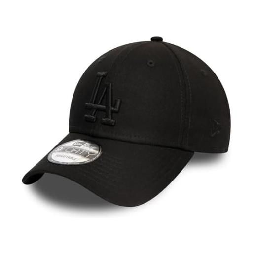 New Era era league essential 940 los angeles dodgers black/black cuffia 9 forty uomo, nero, fr: taglia unica (taglia produttore: osfa)