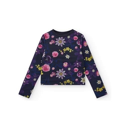TUC TUC maglietta a maniche lunghe con stampa floreale da ragazza, collezione galactic garden (taglia 6 anni)