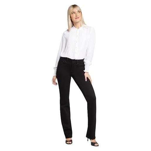NYDJ marilyn straight leg jean jeans, nero bdm, 48 donna