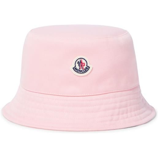 Moncler Enfant cappello da pescatore in canvas di cotone
