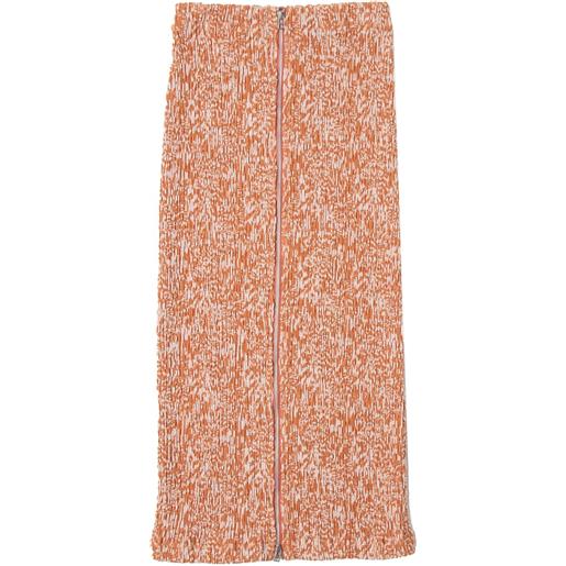 Muller Of Yoshiokubo gonna midi in maglia - arancione