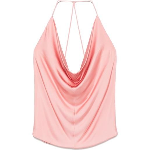 TOM FORD canotta con scollo drappeggiato - rosa