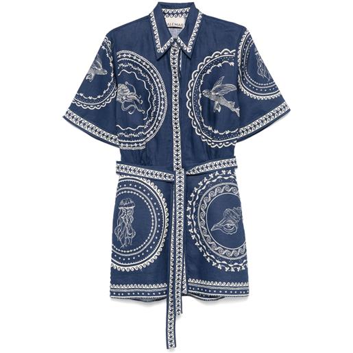 ALEMAIS abito corto oceane - blu