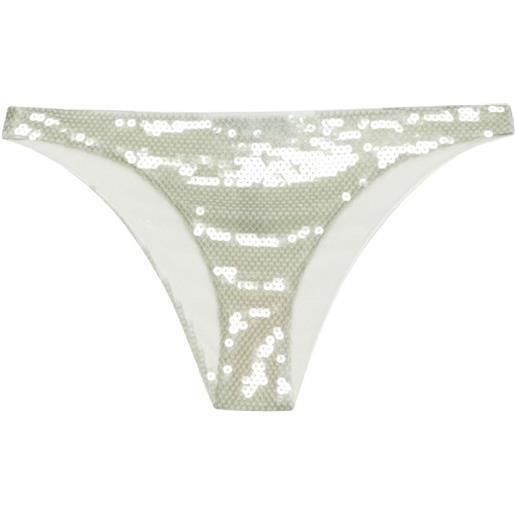 Prada slip bikini con paillettes - verde