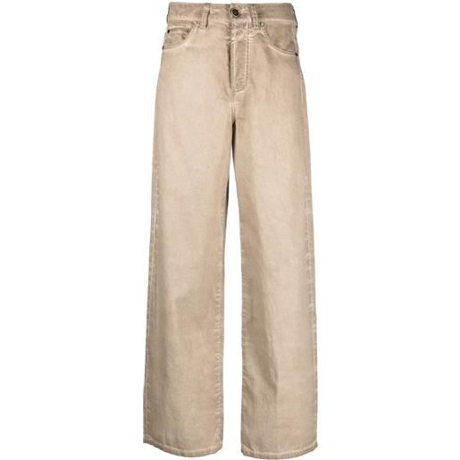 Uma Wang jeans dritti a vita alta - toni neutri