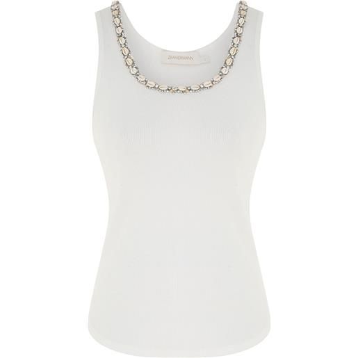 ZIMMERMANN canotta illuminate - bianco