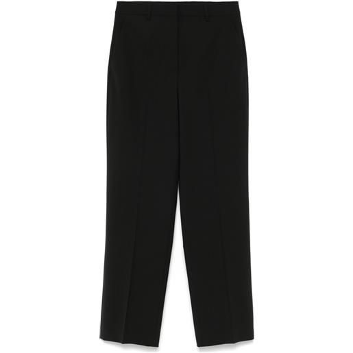 Theory pantaloni dritti a vita alta - nero