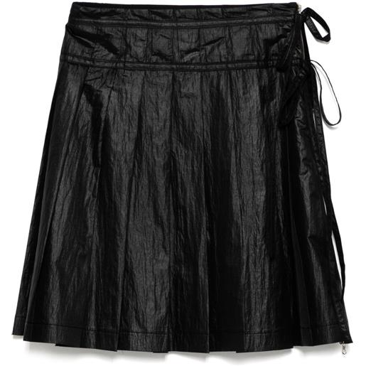 Low Classic gonna plissettata con zip - nero