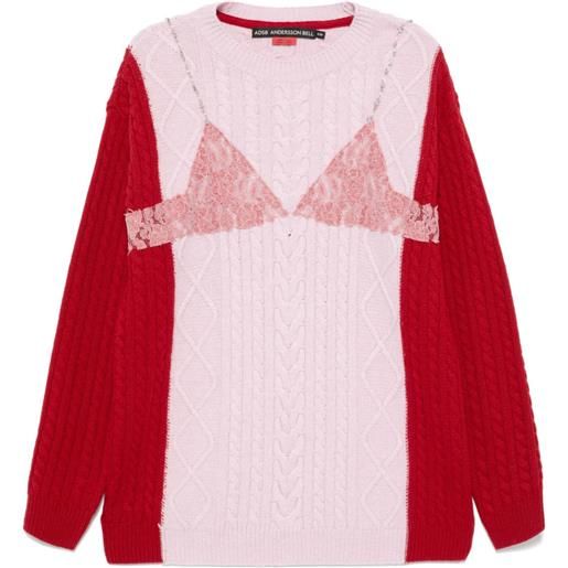Andersson Bell maglione in pizzo - rosa