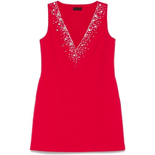 LIU JO abito corto con decorazione - rosso