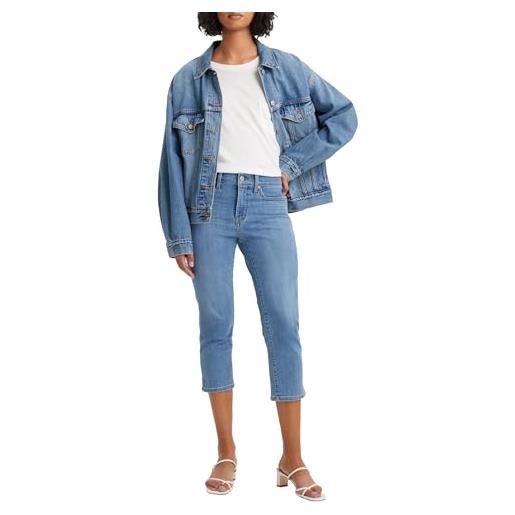 Levi's levis 311 shaping skn capri 22 jeans, livello lapislazzuli, 23w donna