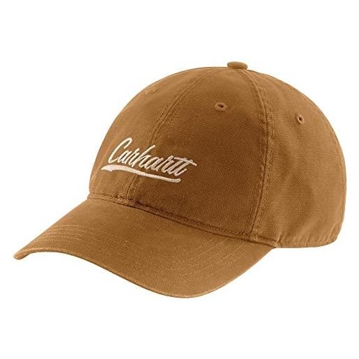 Carhartt damen basecap canvas script graphic, braun, 105247