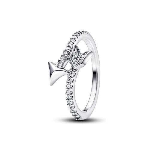 PANDORA anello da donna con freccia scintillante, argento 193619c01, 56/17,8, argento sterling, zirconia cubica