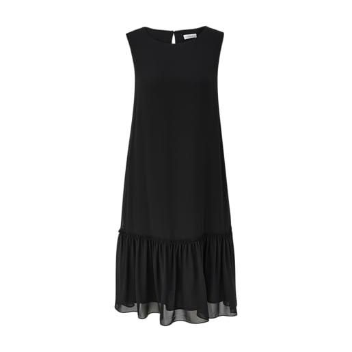 s.Oliver BLACK LABEL 2150943 abito in chiffon, crema|multicolore 02a4, 52 donna