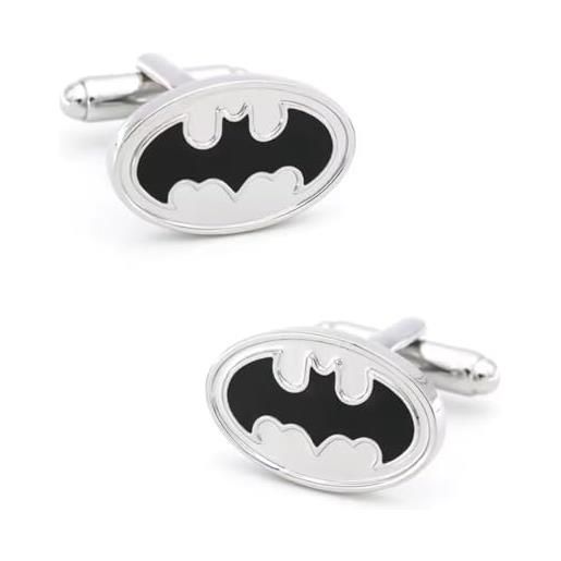 SUMA SHOP gemelli super eroi stormtrooper gemelli per il vostro fidanzato, padre o parenti, con confezione regalo colore argento e bianco collegamenti di polsino (bianco)