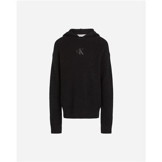 Calvin Klein Jeans relaxed jr - maglione - nero
