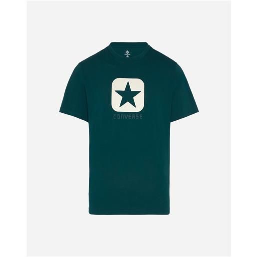 Converse square logo m - t-shirt - uomo - verde