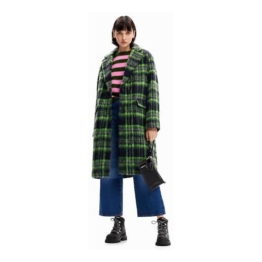 Desigual woman woven overcoat cappotto in tessuto da donna, colore: arancione, xs