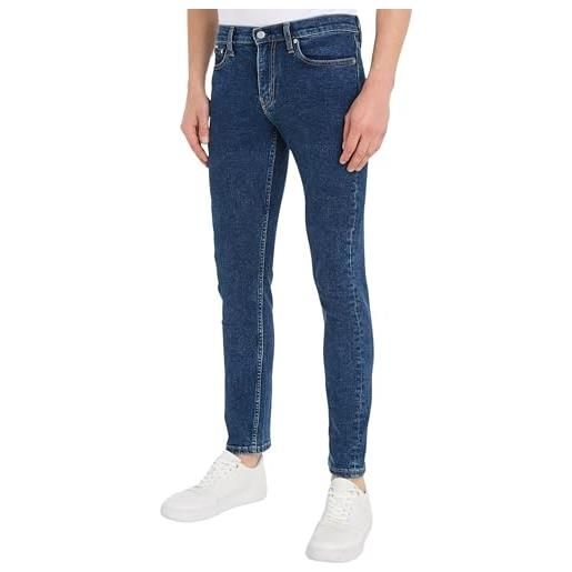 Calvin Klein jeans slim j30j324194 pantaloni di jeans, denim (denim dark), 30w / 30l uomo