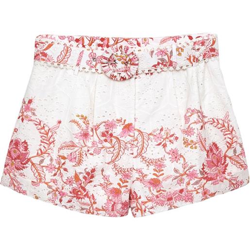 Hemant And Nandita shorts in pizzo sangallo - bianco