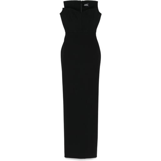 Solace London abito lungo malla - nero