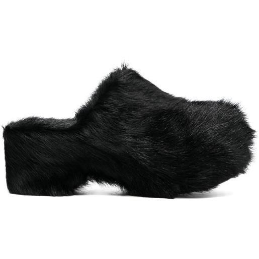 Jil Sander mules con suola rialzata 70mm - nero