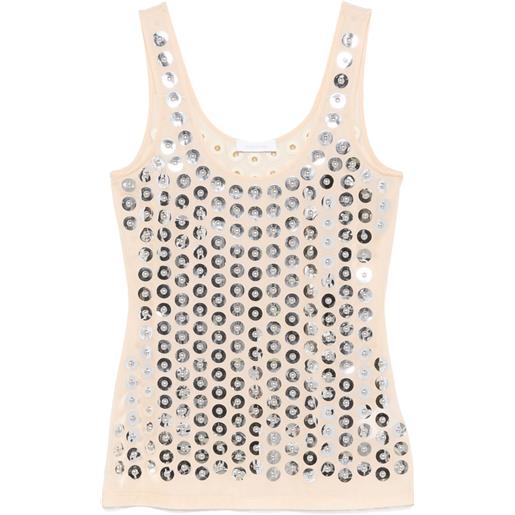 Rabanne canotta haut - toni neutri