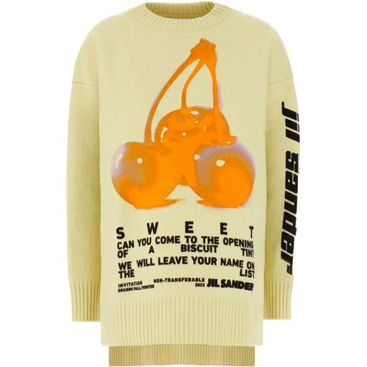 Jil Sander maglione con intarsio - toni neutri