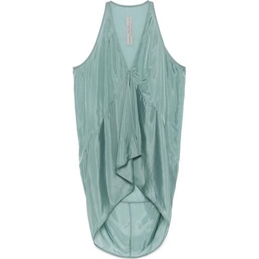 Rick Owens canotta asimmetrica - verde