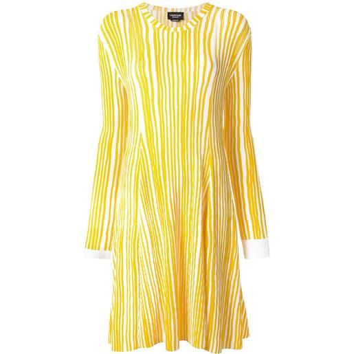Calvin Klein abito plissettato - giallo