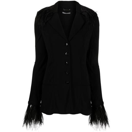 Alberta Ferretti giacca con bottoni - nero
