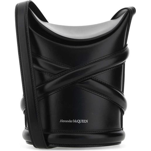 Alexander McQueen borsa a secchiello the curve - nero