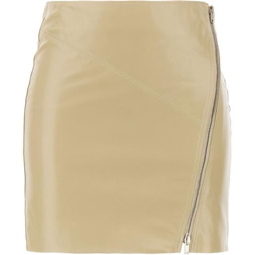 ISABEL MARANT gonna jeanne in pelle - toni neutri