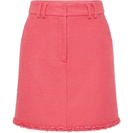 Rebecca Vallance minigonna in tweed - rosa