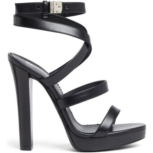 DSQUARED2 sandali in pelle - nero