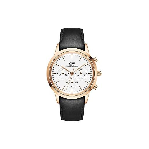 Daniel Wellington iconic orologi 42mm stainless steel (316l) rose gold
