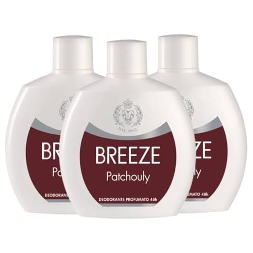Breeze squeeze deodorante profumato unisex 48h 100 ml (3, Breeze deodorante patchouly)