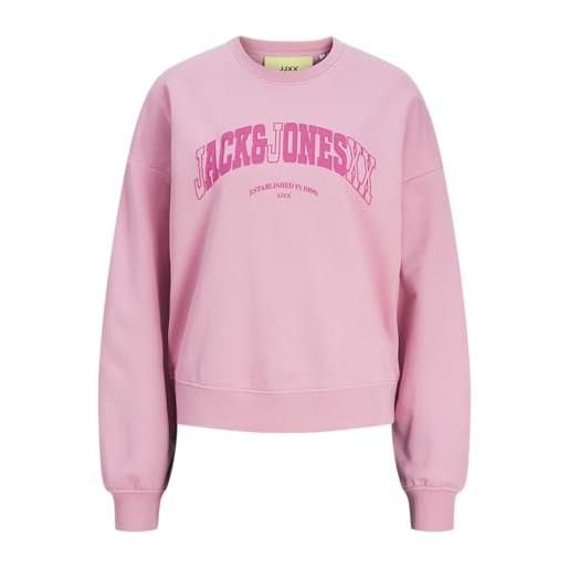 JJXX jxava rlx ls crew sweat swt maglia di tuta, moonlite malva, l donna