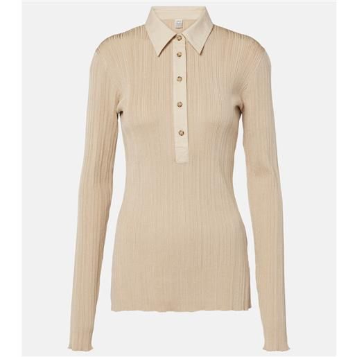 Toteme polo in jersey a coste