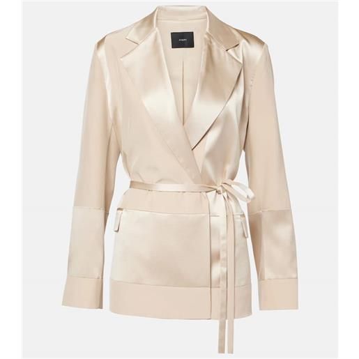 Joseph giacca amelia in raso di seta