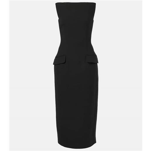 Sportmax abito midi in gabardine