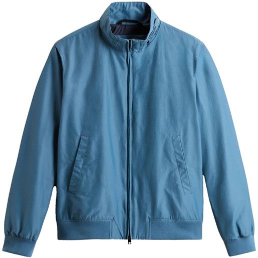 Woolrich bomber con zip - blu