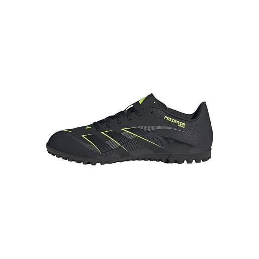 adidas unisex club turf football boots, core black/carbon/lucid lemon, 44 eu