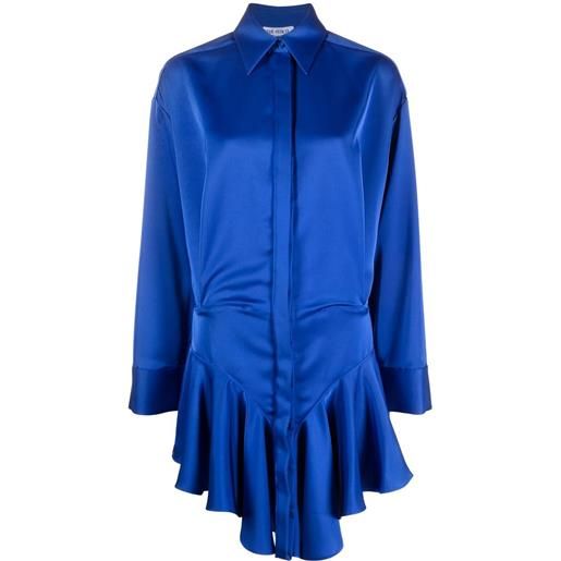 The Attico chemisier con ruches - blu