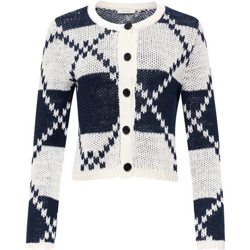JW Anderson cardigan fair isle - bianco